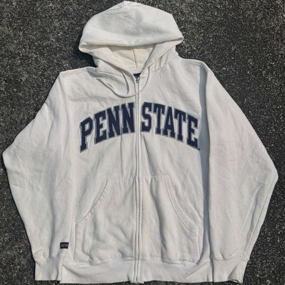 JanSport Penn State Nittany Lions Full Zip Hoodie White‎ Blue Small Sweatshirt